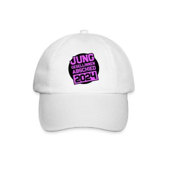 Junggesellinnenabschied Jga 2024 - Baseballkappe - Weiß/Weiß - Vorne