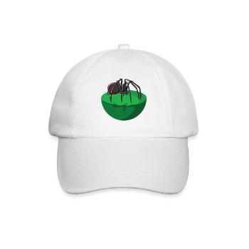 Giftspinne Schwarze Witwe Design - Baseballkappe - Weiß/Weiß - Vorne