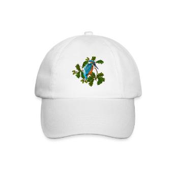 Vogel - Baseballkappe - Weiß/Weiß - Vorne