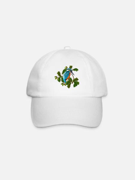 Vogel - Baseballkappe - Weiß/Weiß