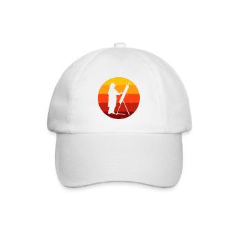 Kunst Retro Künstlerin Künstler Malerei Malerin - Baseballkappe - Weiß/Weiß - Vorne