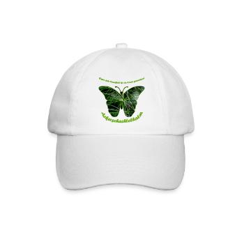 ackerschachtelhalm schmetterling - Baseballkappe - Weiß/Weiß - Vorne