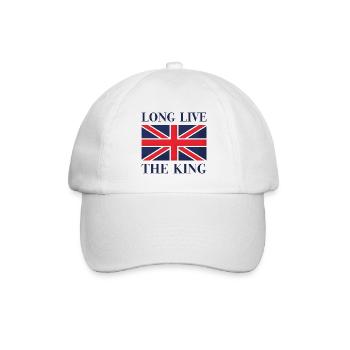 Es lebe der König - Baseballkappe - Weiß/Weiß - Vorne