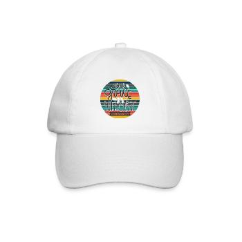 Christliches Design Deine Gnade ist ausreichend - Baseballkappe - Weiß/Weiß - Vorne