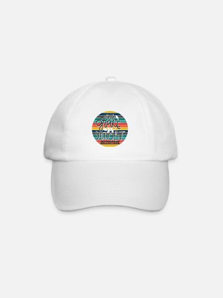 Christliches Design Deine Gnade ist ausreichend - Baseballkappe - Weiß/Weiß