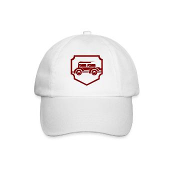 Auto - Oldtimer - Nostalgisch Fahrzeuge - Baseballkappe - Weiß/Weiß - Vorne