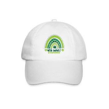 Eine glückliche Oma Saint Patrick - Baseballkappe - Weiß/Weiß - Vorne