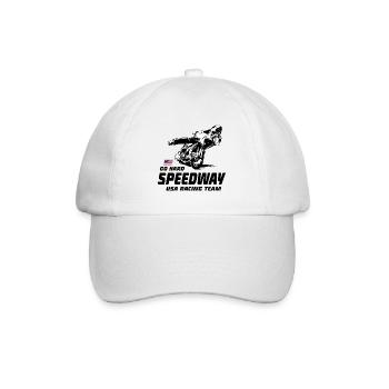 Speedway - Motorcycle Speedway - Baseballkappe - Weiß/Weiß - Vorne