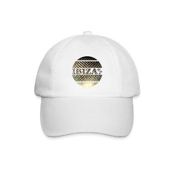 Ibiza Logo in Gold - Baseballkappe - Weiß/Weiß - Vorne