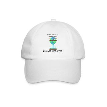 Klimaschutz Jetzt! - Baseballkappe - Weiß/Weiß - Vorne