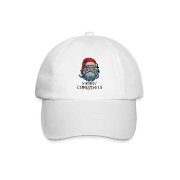 Weihnachtsmann - Marry Christmas - Baseballkappe - Weiß/Weiß - Vorne