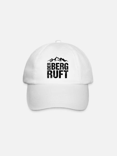 Der Berg Ruft Wandern Berge - Baseballkappe - Weiß/Weiß