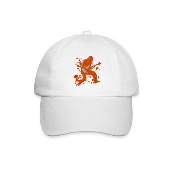 guitar player - Baseballkappe - Weiß/Weiß - Vorne