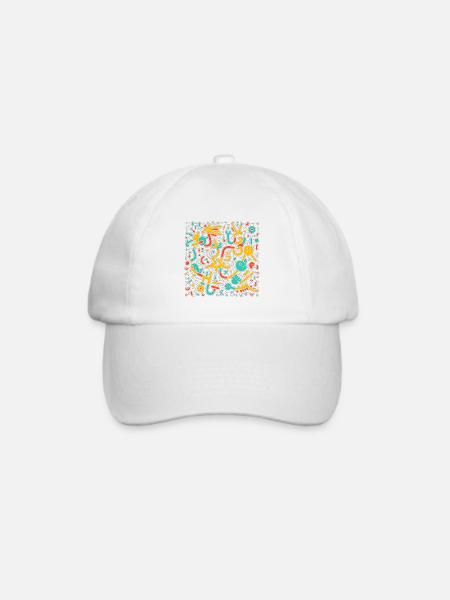 Musik - Baseballkappe - Weiß/Weiß