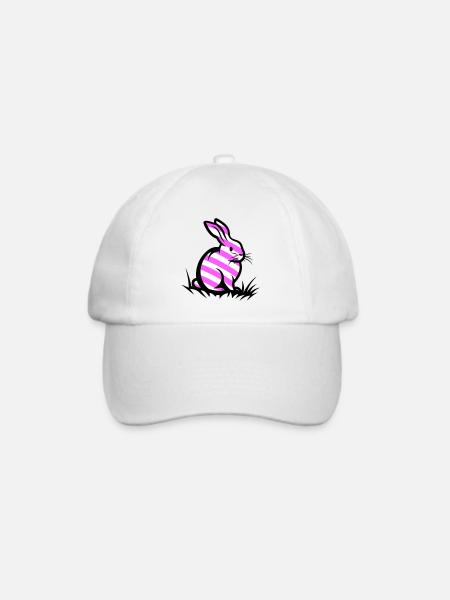 Osterhase Ostern - Baseballkappe - Weiß/Weiß