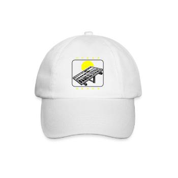 Photovoltaik Solar Energie - Baseballkappe - Weiß/Weiß - Vorne