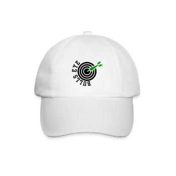 Bulls Eye Darts - Dartspieler - Dartfans - Darts - Baseballkappe - Weiß/Weiß - Vorne