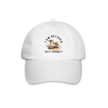 Ich bin im Ruhestand. Mach es selbst! - Baseballkappe - Weiß/Weiß - Vorne