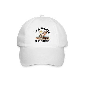 Ich bin im Ruhestand. Mach es selbst! - Baseballkappe - Weiß/Weiß - Vorne