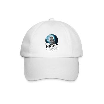 Ich bin ein Nachtmensch. - Baseballkappe - Weiß/Weiß - Vorne