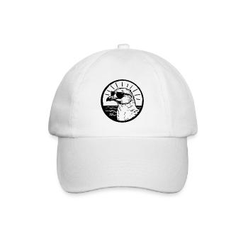 Möwe - Baseballkappe - Weiß/Weiß - Vorne