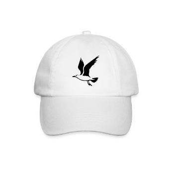 Möwe - Baseballkappe - Weiß/Weiß - Vorne