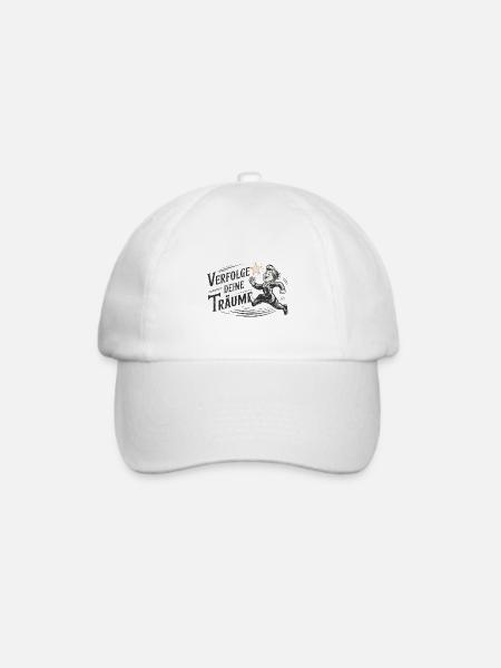 Verfolge deine Träume - Baseballkappe - Weiß/Weiß