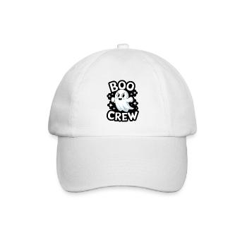 Süßes Gespenst – Boo Crew - Baseballkappe - Weiß/Weiß - Vorne