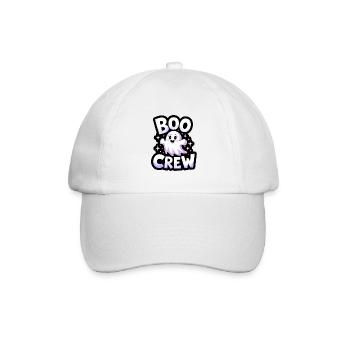 Süßes Gespenst – Boo Crew - Baseballkappe - Weiß/Weiß - Vorne