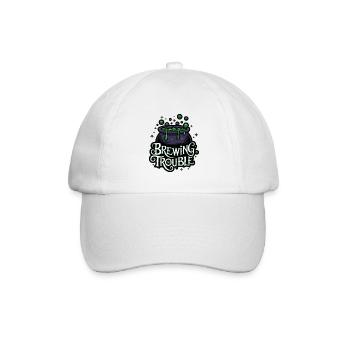 Hexenkessel – Brewing Trouble - Baseballkappe - Weiß/Weiß - Vorne