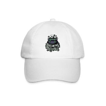 Hexenkessel – Brewing Trouble - Baseballkappe - Weiß/Weiß - Vorne