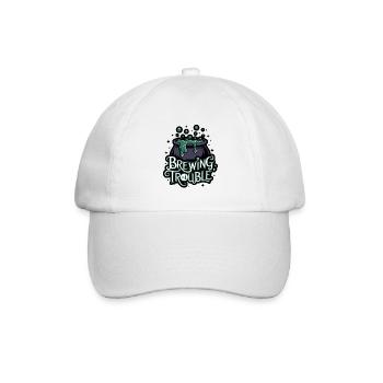 Hexenkessel – Brewing Trouble - Baseballkappe - Weiß/Weiß - Vorne