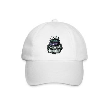 Hexenkessel – Brewing Trouble - Baseballkappe - Weiß/Weiß - Vorne