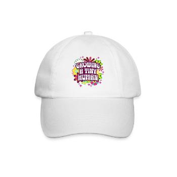 Schwangerschaftsankündigung von Maternity Flowers - Baseballkappe - Weiß/Weiß - Vorne