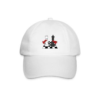 Schach - Baseballkappe - Weiß/Weiß - Vorne