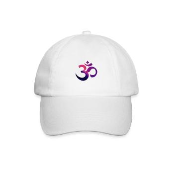 Om - Psy Pink - Baseballkappe - Weiß/Weiß - Vorne