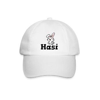 Hasi - Baseballkappe - Weiß/Weiß - Vorne