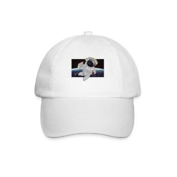 Astronaut im All - Baseballkappe - Weiß/Weiß - Vorne