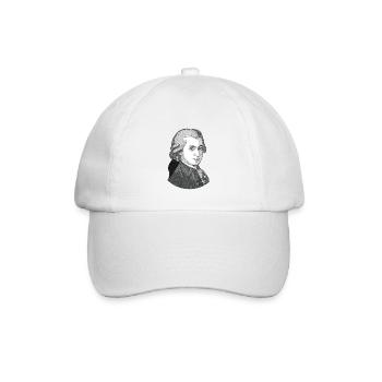 Wolfgang Amadeus Mozart - Baseballkappe - Weiß/Weiß - Vorne