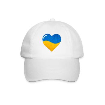 The Flag Of Ukraine, Ukrainian flag - Baseballkappe - Weiß/Weiß - Vorne