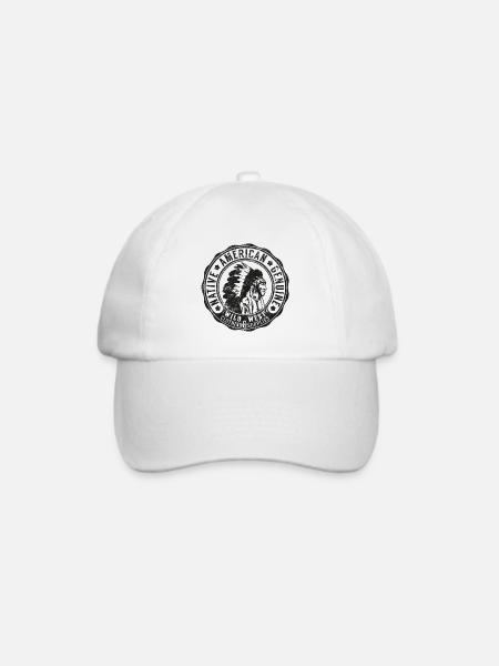 INDIANER SIOUX APACHE HÄUPTLING NATIVE USA MOTIVE - Baseballkappe - Weiß/Weiß