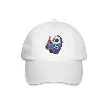 FLIEGENDER GEIST TOTENKOPF COMIC MOTIVE GESCHENK - Baseballkappe - Weiß/Weiß - Vorne