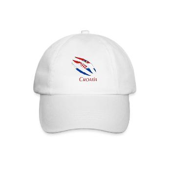 Croatia - Baseballkappe - Weiß/Weiß - Vorne