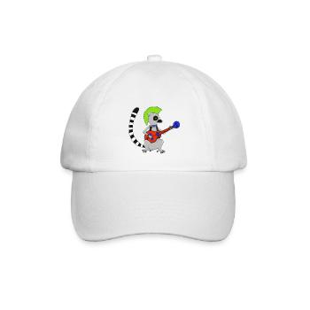 Katta-Punk - Baseballkappe - Weiß/Weiß - Vorne