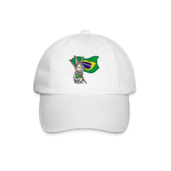 Brasilianer Hase - Baseballkappe - Weiß/Weiß - Vorne