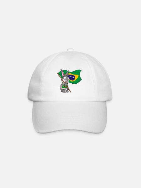 Brasilianer Hase - Baseballkappe - Weiß/Weiß