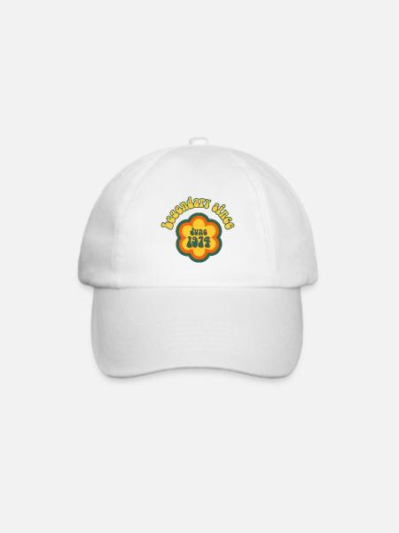 Legendary since June 1974 Geburtstag Retro - Baseballkappe - Weiß/Weiß
