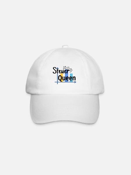 Steuer Queen - Steuerfachangestellte - Baseballkappe - Weiß/Weiß