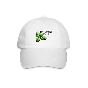 Basilikum Kraeuter Greenblack - Baseballkappe - Weiß/Weiß - Vorne