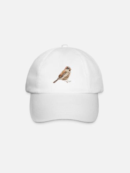 Spatz - Baseballkappe - Weiß/Weiß